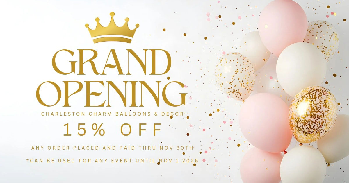 Charleston Charm Balloons and Decor